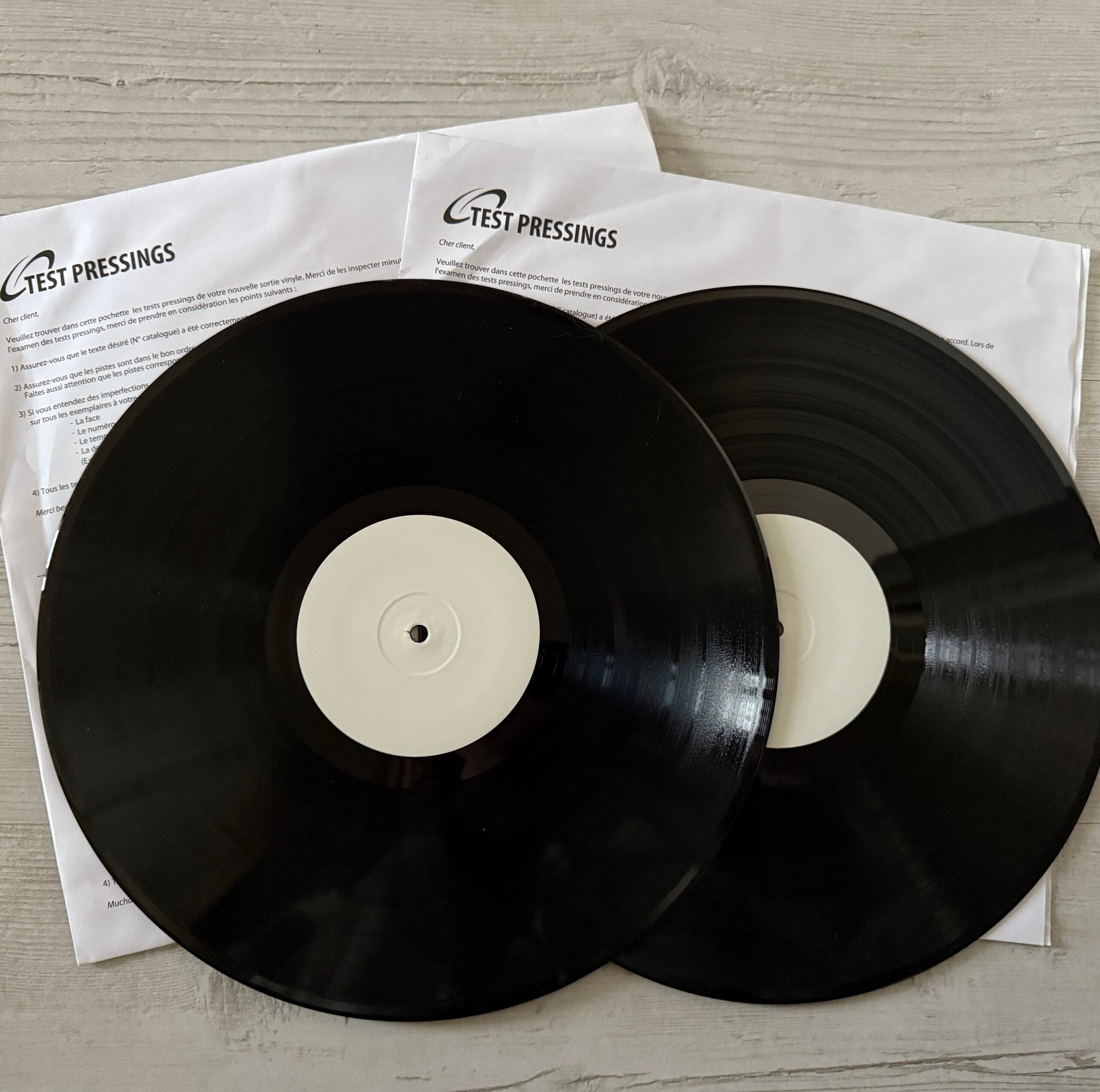 TEST PRESSING OVP1 & OVP2 DOUBLE VINYLE